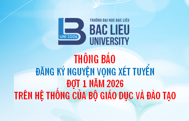 Thông báo đăng ký nguyện vọng xét tuyển sinh đợt 1 năm 2026